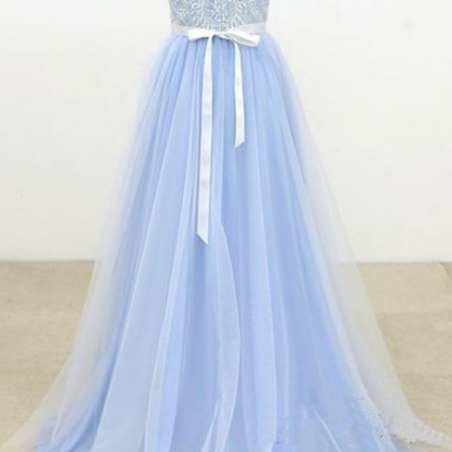 Halter Neck Prom Dress Long With Appliques And..