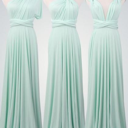 2018 Mint Bridesmaid Dress Different Style..