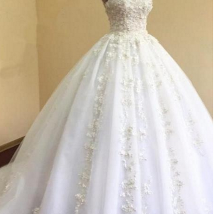 Appliques Wedding Dresses, Elegant Wedding Gown,..