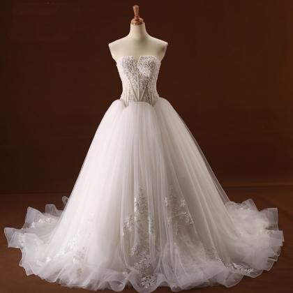 Wedding Dresses,a-line Wedding Dresses,applique..