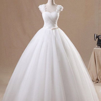 Sleeveless Sweetheart Ball Gown Wedding Dress With..