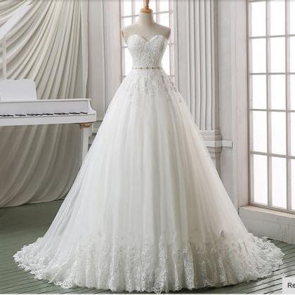Charming Wedding Dress,romantic Wedding Dress,lace..