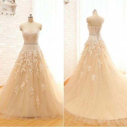 2022 Wedding Dresses Real Image Sweetheart Lace..