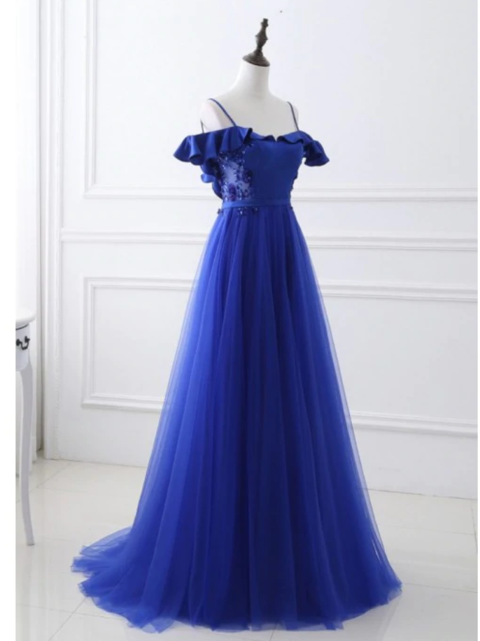 Prom Dresses,royal Blue Prom Dress Long Evening Dresses