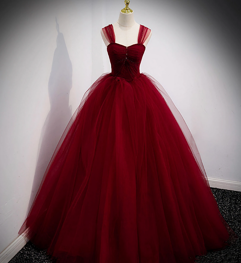 Prom Dresses,tulle Long Ball Gown Prom Dress Evening Dress