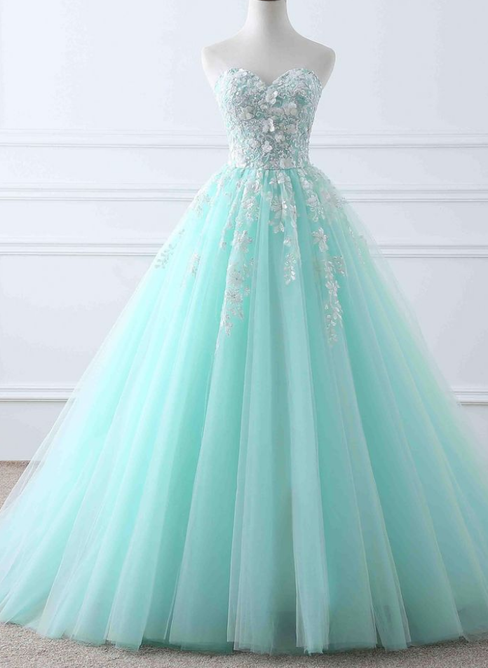 Prom Dresses,sweetheart Quinceanera Gown,lace Sweet Formal Dress