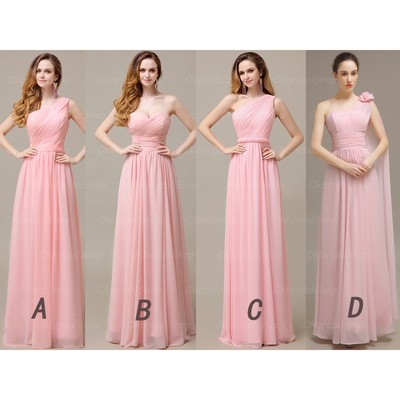 2022 Bridesmaid Dress,long Bridesmaid Dress,pink Chiffon Bridesmaid Dress,sleeveless Bridesmaid Dress