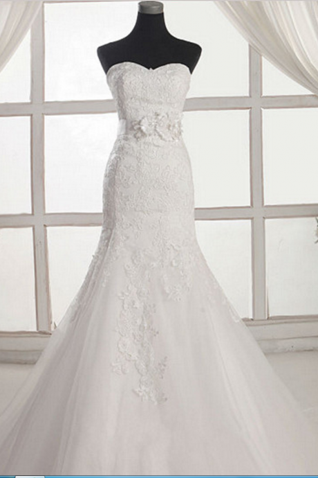 Wedding Dress,lace Wedding Dress,wedding Dresses,sheath Wedding Dress,floor-length Wedding Dress,sleeveless Wedding Dress,lace-up Wedding