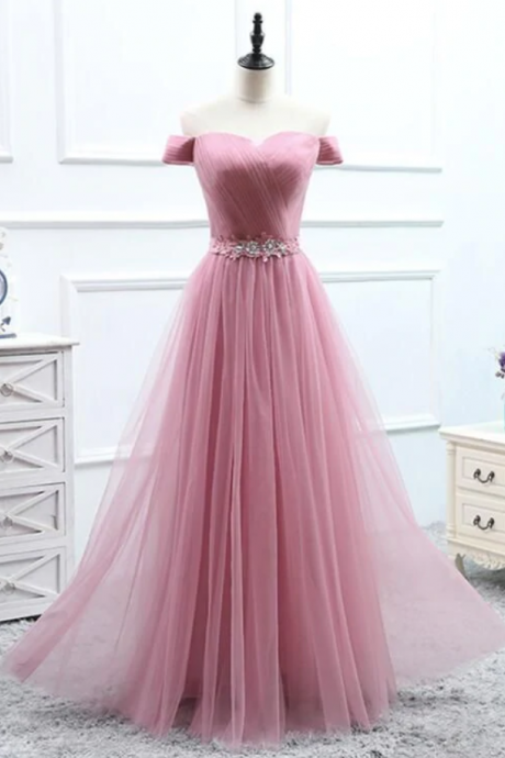 Prom Dresses,Charming Tulle Long Prom Dresses