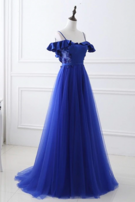 Prom Dresses,royal Blue Prom Dress Long Evening Dresses