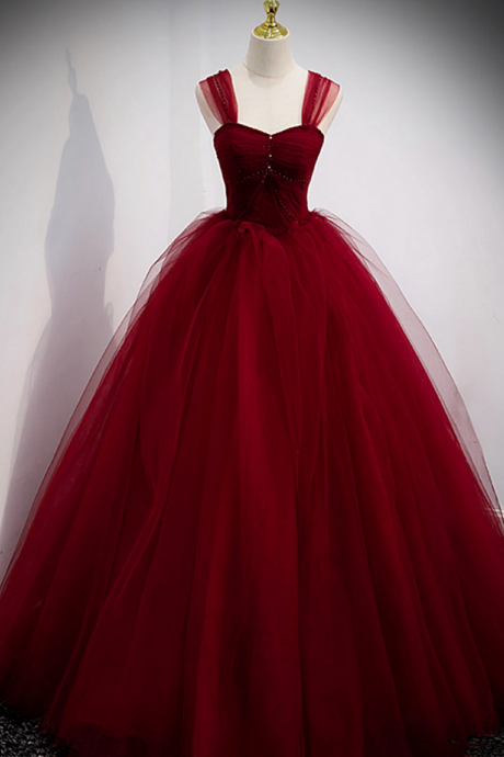 prom dresses,TULLE LONG BALL GOWN PROM DRESS EVENING DRESS