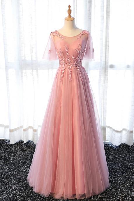 Prom Dresses,a Line Tulle Lace Long Prom Dress, Lace Evening Dress
