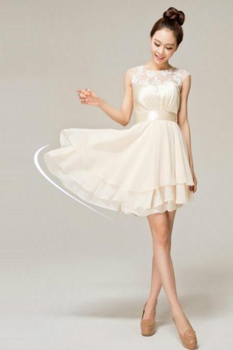 Short bridesmaid dress,champagne bridesmaid dress, popular bridesmaid dress ,cheap bridesmaid dress,sweetheart bridesmaid dress,B1451