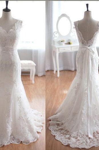 Newest Real Made Wedding Dresses, Lace Wedding Dresses, Backless Wedding Dress, Wedding Dresses, Dresses For Wedding