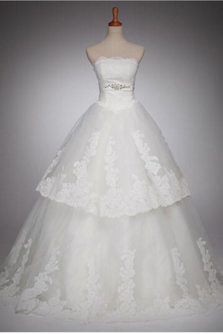 Romantic Floor Length Custom Flower Beaded Shopping Sales Online Vintage Wedding Dress Gowns Robe Bride Wedding Dress