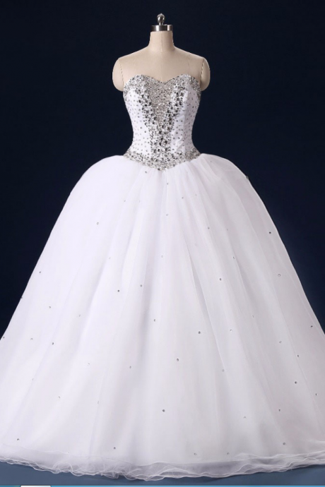Gorgeous Sweetheart Wedding Dresses Princess Ball Gown Wedding Bridal Dress