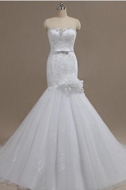 Wedding Dress,wedding Dresses,lace Wedding Dress,sexy Wedding Dress,floor-length Wedding Dress,mermaid Wedding Dress