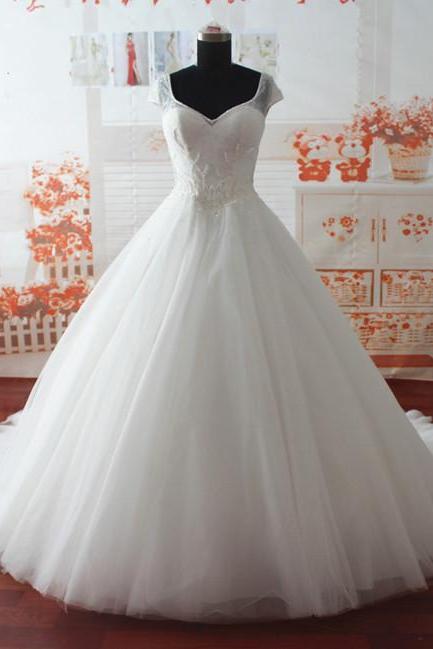 Weddings Princess Wedding Dresses,beaded Wedding Dress,luxury Wedding Dress, Custom Wedding Dress, Modest Wedding Dress, Floor-length Wedding