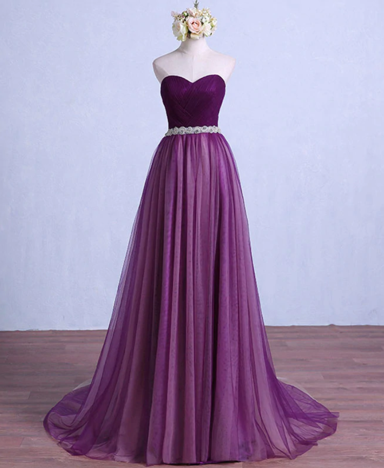Prom Dresses,custom Made Sweetheart Neck Long Prom Dress, Evening Dress